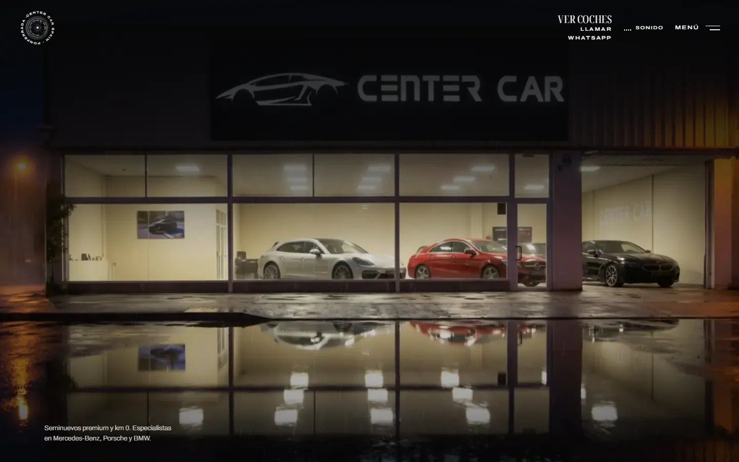 Vista previa de la web de Center Car Spain
